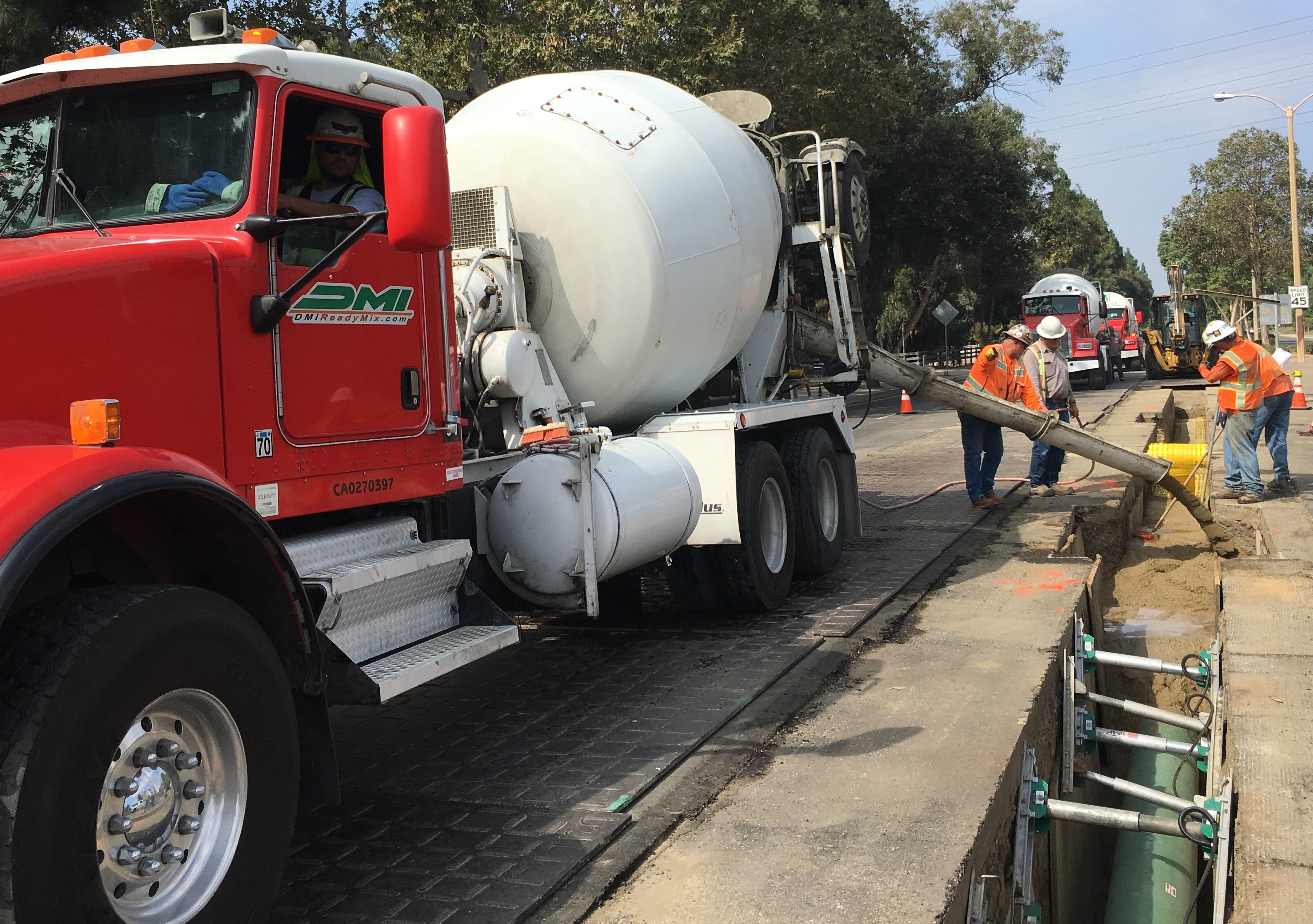 So Cal Gas Line Ventura DMI Ready Mix Concrete Oxnard CA